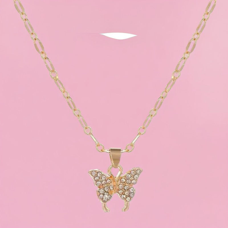 Collar con mariposa