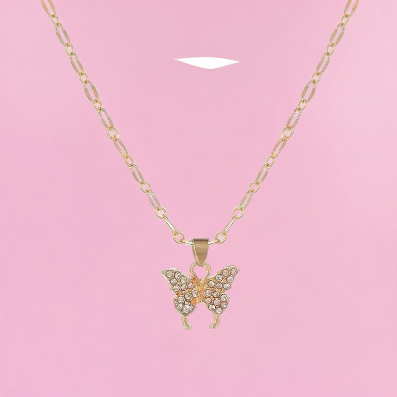 Collar con mariposa