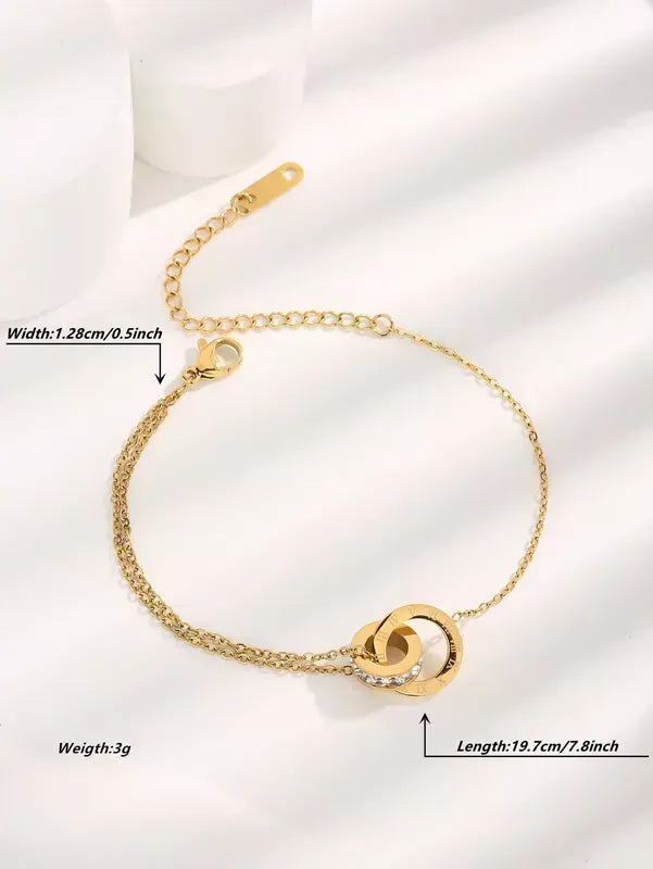 Pulsera entrelazada de #s romanos
