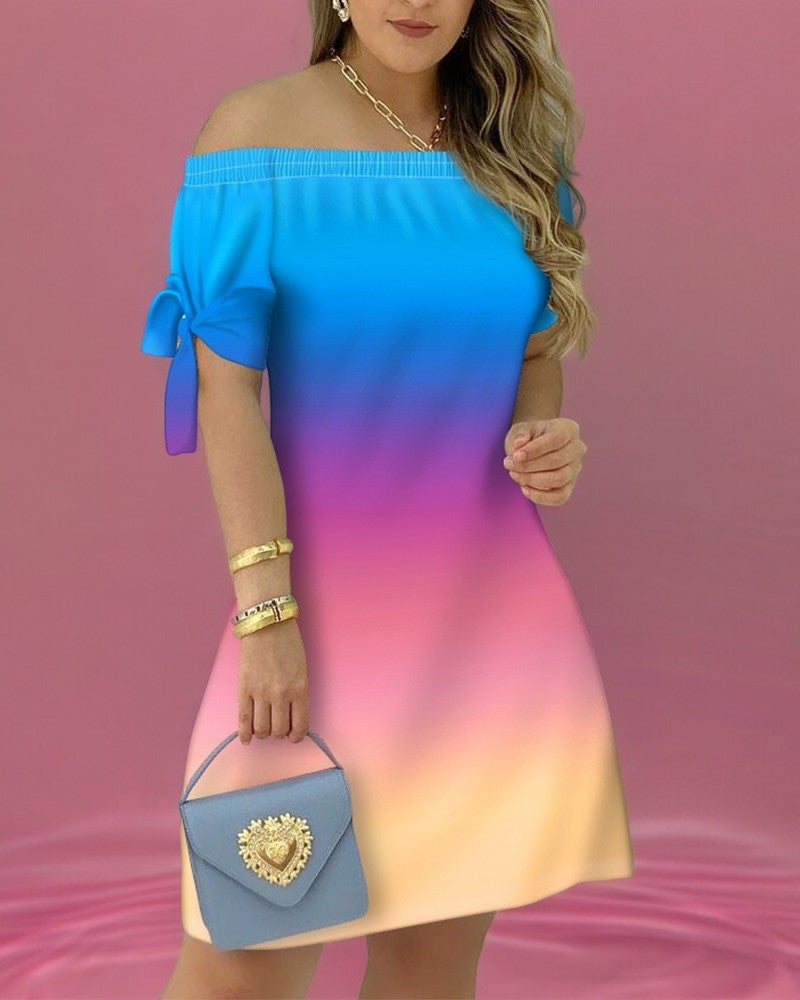 Vestido de manga corta