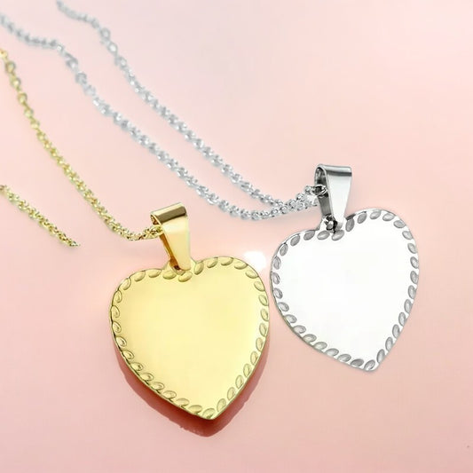 Collar sencillo de corazon