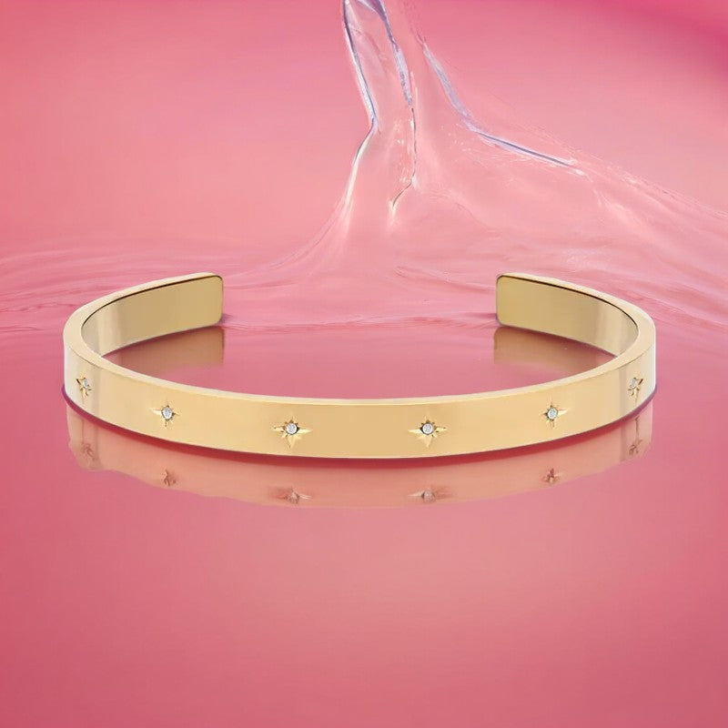 Pulsera retro oro dorado