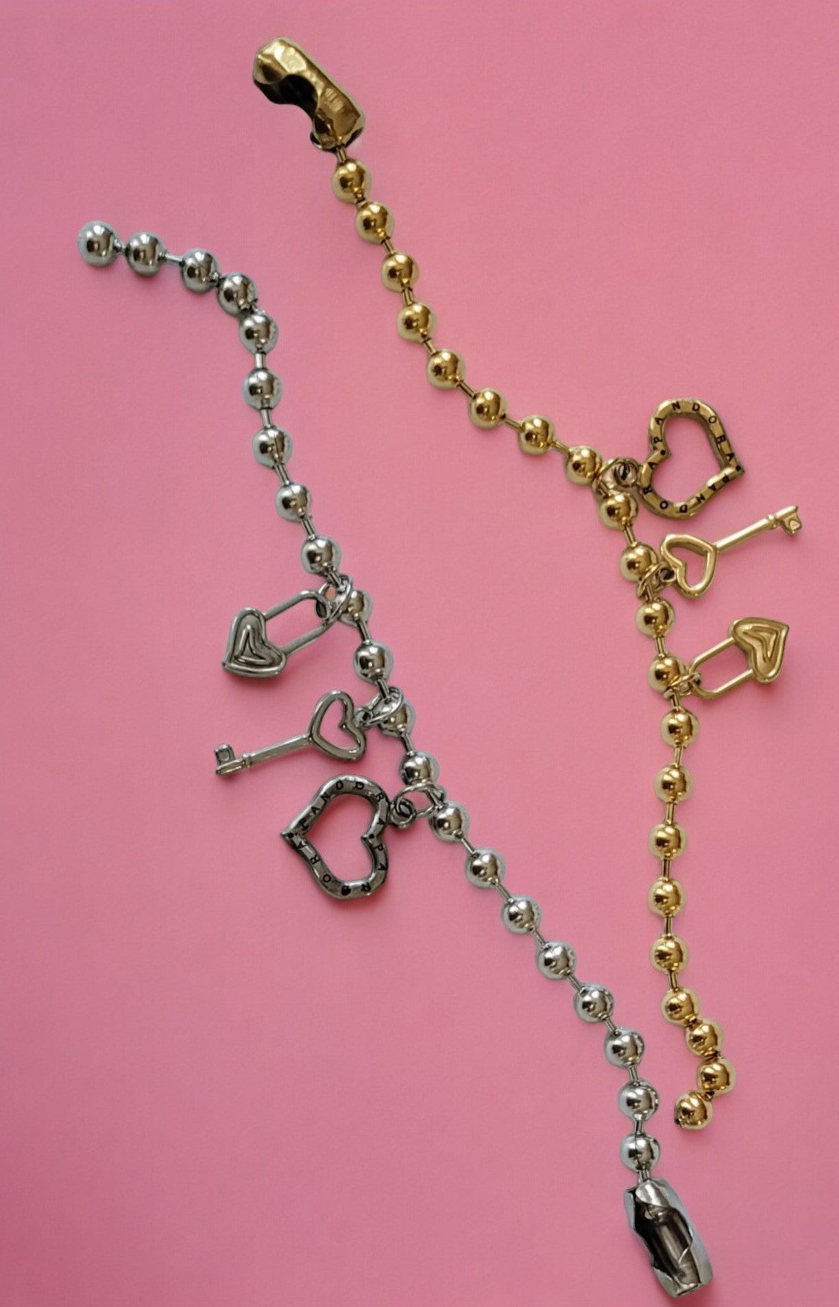 Pulsera, llave y corazon "Pandora"